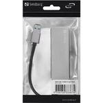 PC, gaming si accesorii - Retelistica - Hub-uri - Hub USB 3.0 - 1x USB 3.0 + 3x USB 2.0 aluminiu Sandberg 333-67 - Infinity.ro