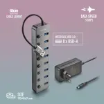 PC, gaming si accesorii - Retelistica - Hub-uri - HUB USB 3.0 NGS iHub8 cu 8 porturi si alimentator HUB-IHUB8-NGS - Infinity.ro