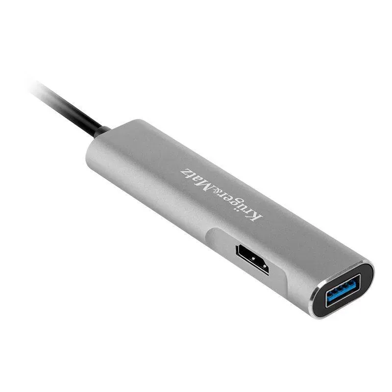 PC, gaming si accesorii - Retelistica - Hub-uri - HUB USB Type C - HDMI USB3.0 SD MICROSD +USB Type C KRUGER&MATZ - Infinity.ro