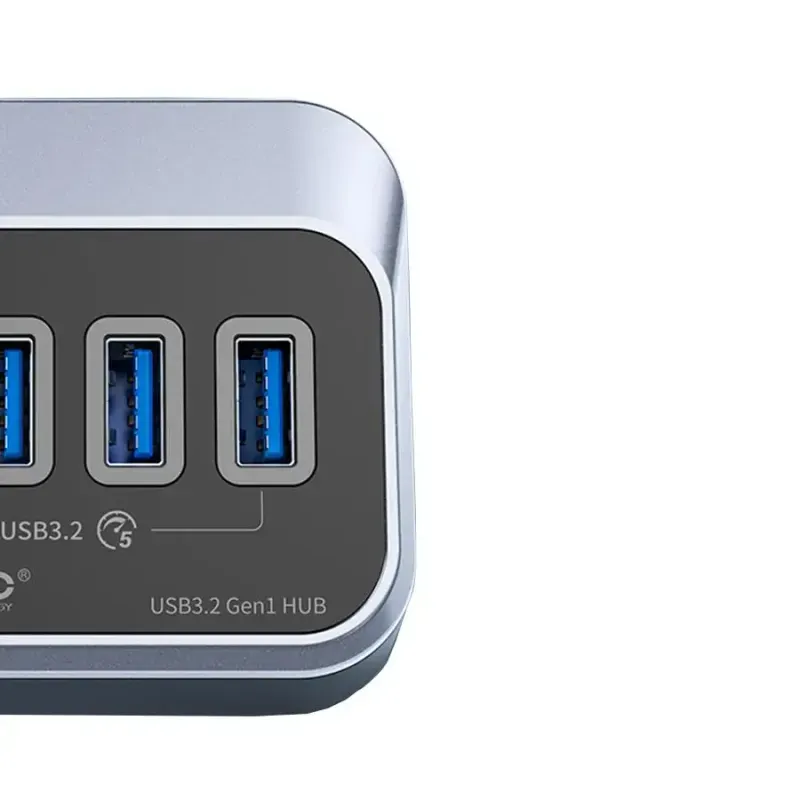 PC, gaming si accesorii - Retelistica - Hub-uri - HUB USB Orico M3U3-7A-10-BK cu 7 port-uri USB3.2 gri 1m - Infinity.ro