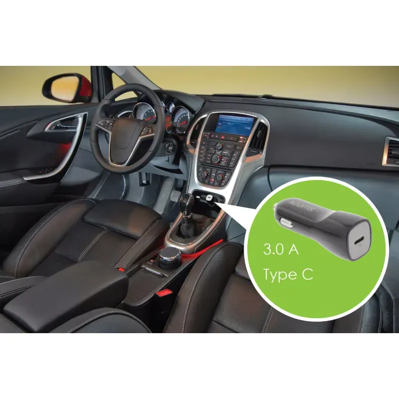 Laptop, Telefoane si Tablete - Telefoane mobile si accesorii - Accesorii Telefoane - Incarcatoare telefoane - Incarcator auto USB Type C 3A negru Sweex - Infinity.ro