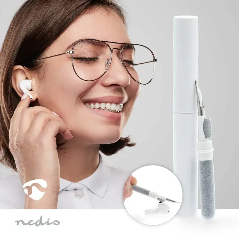 TV, Audio-Video si Foto - Portabile audio - Casti audio - Kit Nedis CLSN205WT de curatare casti in-ear 3 in 1 - Infinity.ro