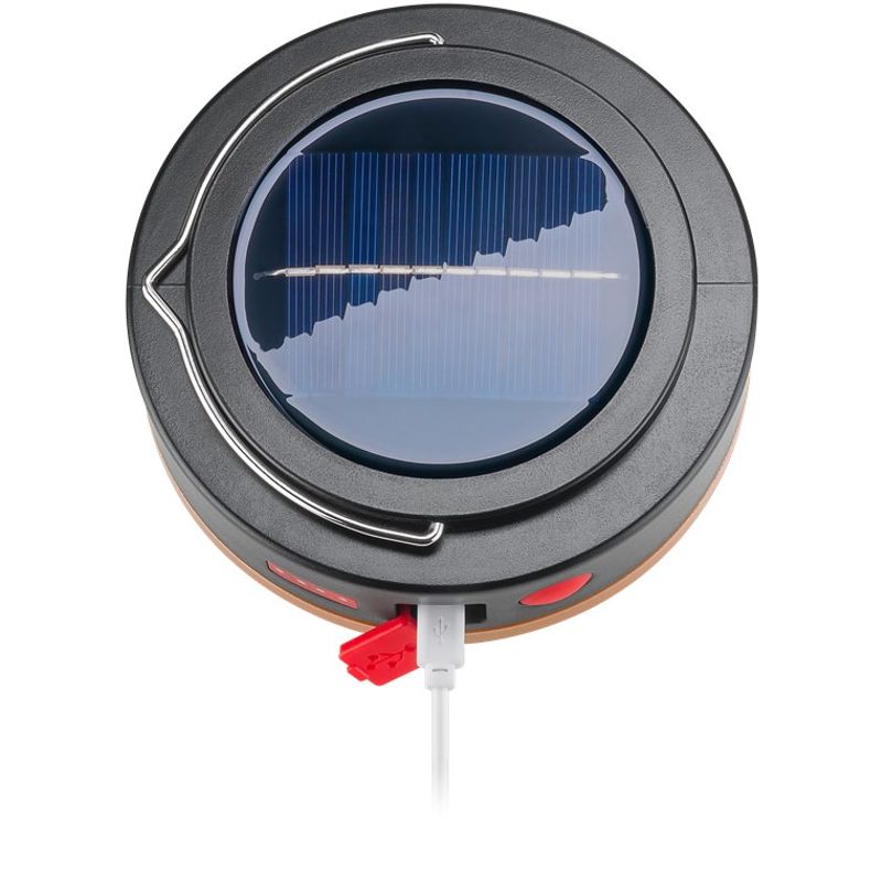 Casa si Gradina - Corpuri si surse de iluminat - Iluminat exterior - Lampi solare - Lampa solara de camping cu LED acumulator 18650 si telecomanda IR Goobay 60344 - Infinity.ro