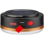 Casa si Gradina - Corpuri si surse de iluminat - Iluminat exterior - Lampi solare - Lampa solara de camping cu LED acumulator 18650 si telecomanda IR Goobay 60344 - Infinity.ro