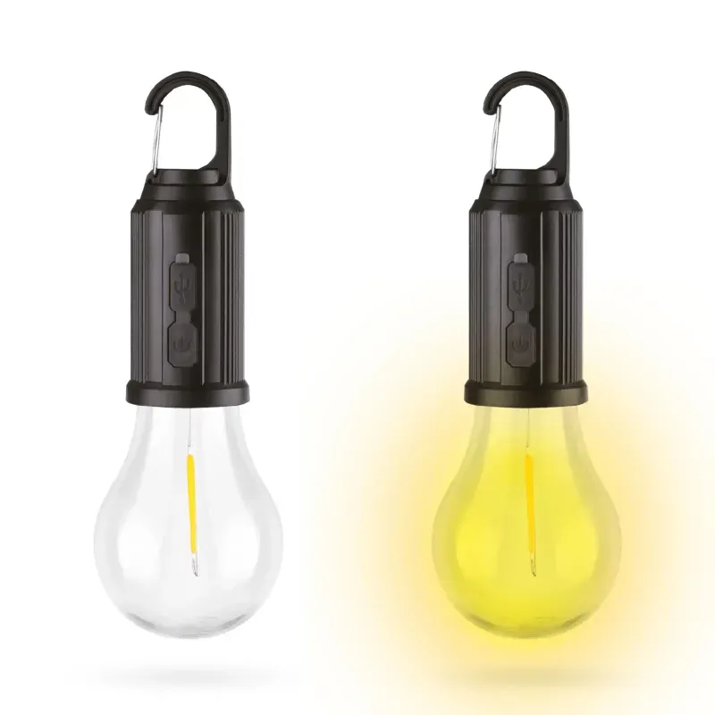 Casa si Gradina - Corpuri si surse de iluminat - Iluminat exterior - Lampi solare - Lampa solara suspendata forma bec LED 5W 100lm +USB-C 400mAh PHENOM 18585 - Infinity.ro