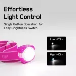 Casa si Gradina - Corpuri si surse de iluminat - Iluminat exterior - Lanterne - Lanterna frontala LED GP CH31 roz 40lm 2x CR2025 - Infinity.ro