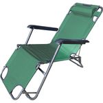 Casa si Gradina - Gradina si terasa - Mobilier exterior - Scaune si sezlonguri gradina - Sezlong pliabil cu tetiera Heinner, 153x60x79 cm, verde - Infinity.ro