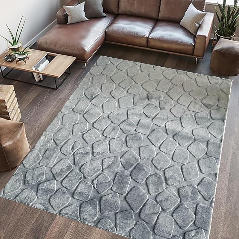 Casa si Gradina - Textile si covoare - Covoare - Covoare casa - Covor, model in relief, Stone, 200x300 Gri - Infinity.ro