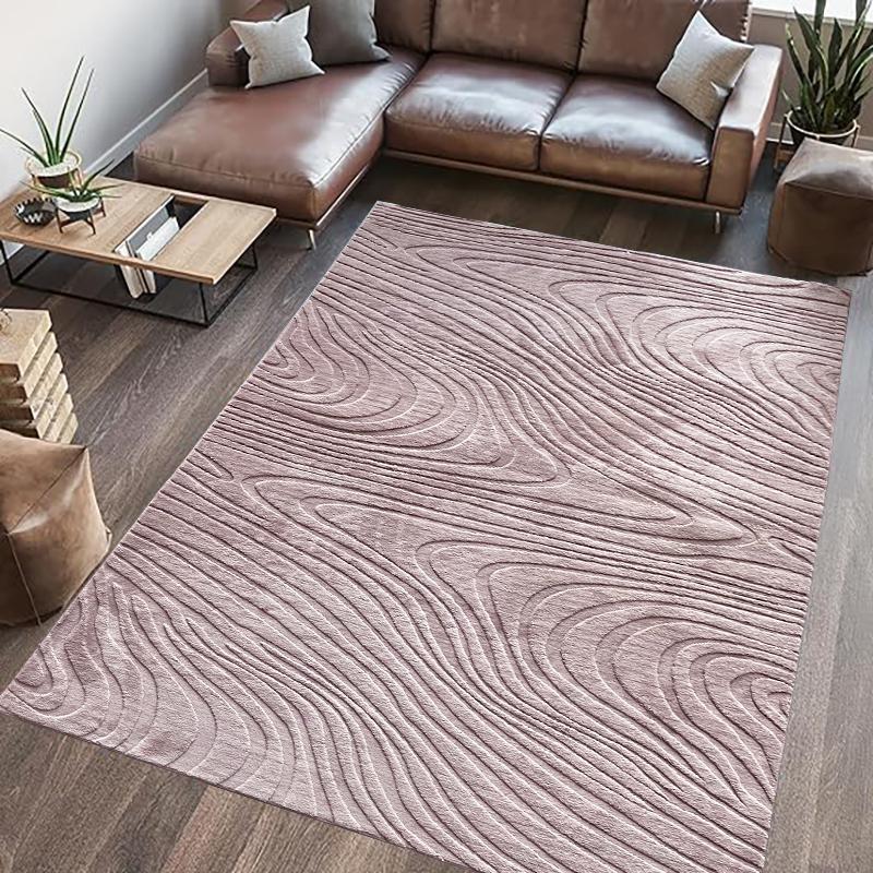 Casa si Gradina - Textile si covoare - Covoare - Covoare casa - Covor, model in relief, Wave, 160x230 Brown - Infinity.ro