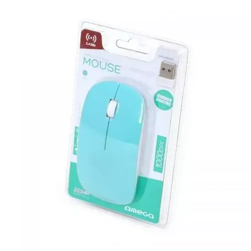 PC, gaming si accesorii - Periferice PC - Mouse - Mouse wireless USB 1000dpi albastru Omega - Infinity.ro