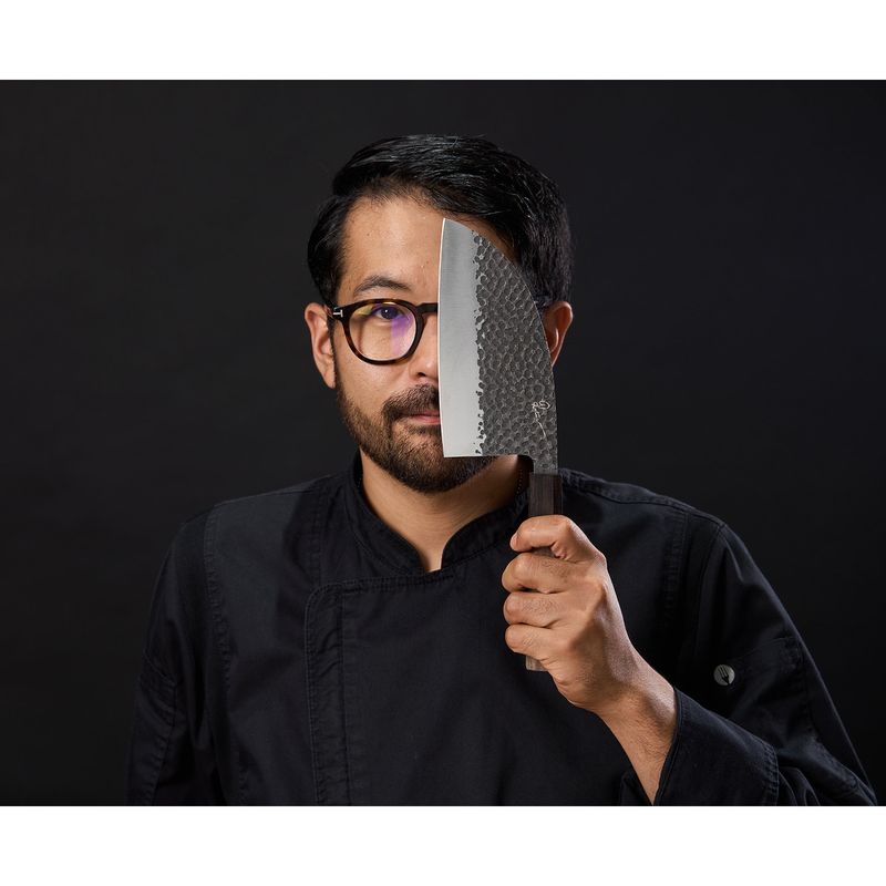 Casa si Gradina - Bucatarie si vesela - Vesela si tacamuri - Cutite si seturi de cutite - Satar Cooking by Heinner - Samurai Gourmet by Rikito Watanabe, inox hammer, 17 cm - Infinity.ro