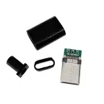Laptop, Telefoane si Tablete - Telefoane mobile si accesorii - Accesorii Telefoane - Cabluri si adaptoare telefoane - Mufa USB-C 3.1 5pin tata slim carcasa din plastic pentru montare pe cablu - Infinity.ro