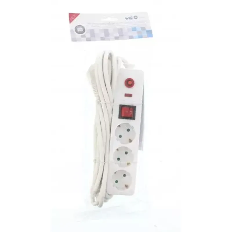 Casa si Gradina - Electrice - Accesorii electrice - Prelungitoare, triple, fise - Prelungitor 3 prize 5m cu protectie cablu 3xg1.5mmp Well - Infinity.ro