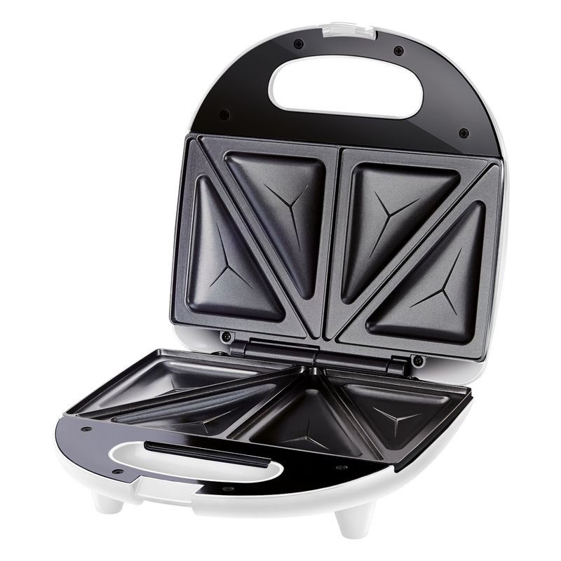 Electronice si Electrocasnice - Electrocasnice bucatarie - Preparare paine - Sandwich-maker - Sandwich-maker Sencor SSM4310WH, 700W, suprafata antiaderenta, control automat al temperaturii, alb - Infinity.ro