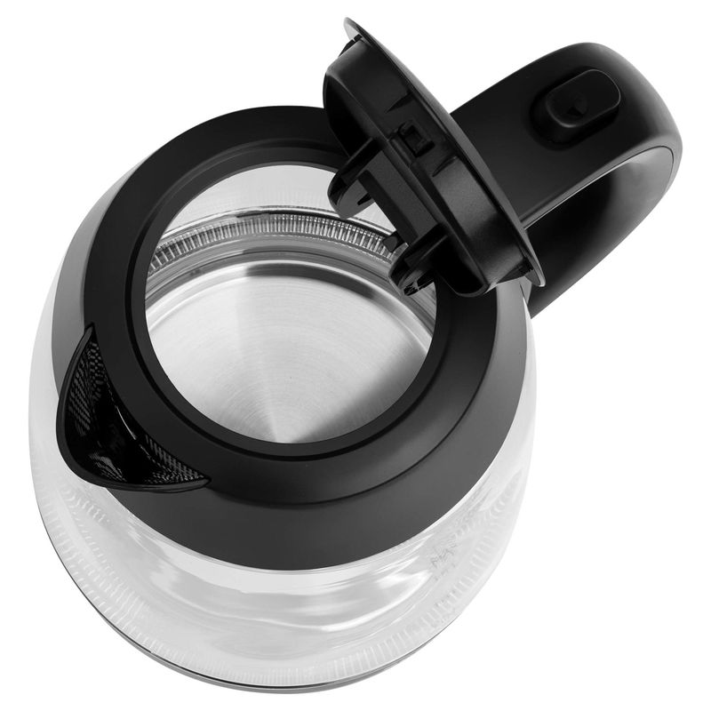 Electronice si Electrocasnice - Electrocasnice bucatarie - Preparare bauturi - Fierbatoare de apa - Fierbator de sticla Sencor SWK 7301BK, 2200W, 1.7L, iluminare LED, filtru lavabil, oprire automata, negru - Infinity.ro