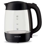 Electronice si Electrocasnice - Electrocasnice bucatarie - Preparare bauturi - Fierbatoare de apa - Fierbator de sticla Sencor SWK 7301BK, 2200W, 1.7L, iluminare LED, filtru lavabil, oprire automata, negru - Infinity.ro