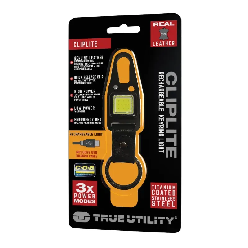 Casa si Gradina - Constructii - Scule de mana si unelte - Seturi scule - TRUE UTILITY CLIPLITE breloc cu carabina /lampa reincarcabila TU918 - Infinity.ro