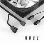 PC, gaming si accesorii - Componente PC - Coolere si Ventilatoare PC - Ventilatoare PC - Ventilator ID-Cooling XF-120 120mm 12V negru aRGB rulmenti Hydraulic Bearing anti-vibratii 500-1500RPM 4pin 3pin XF-120-ARGB-K - Infinity.ro