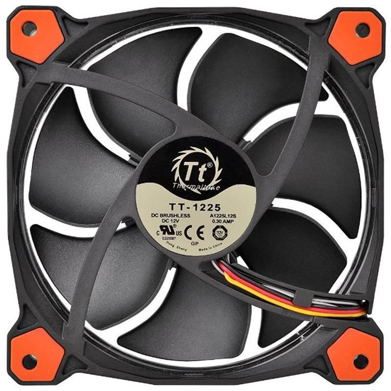 PC, gaming si accesorii - Componente PC - Coolere si Ventilatoare PC - Ventilatoare PC - Ventilator Thermaltake Riing 12 High Static Pressure 120mm iluminare rosie - Infinity.ro