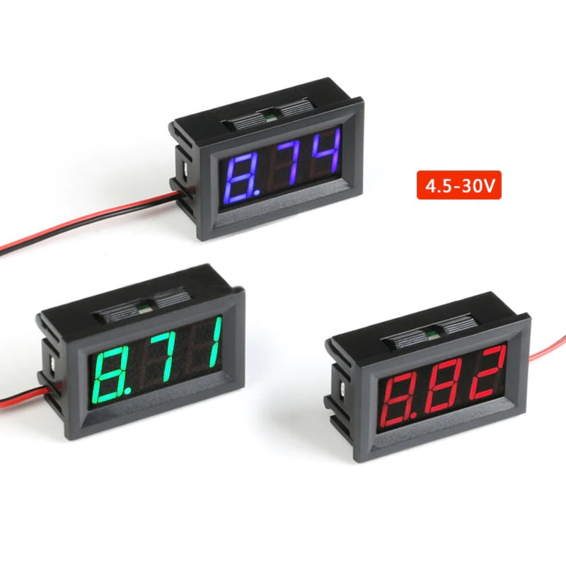 Auto si Moto - Reparatii si depanare - Scule auto - Testere si multimetre - Voltmetru digital 4.5-30V cu display albastru - Infinity.ro