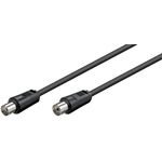 TV, Audio-Video si Foto - Accesorii TV si audio - Antene TV si accesorii - Cablu COAXIAL TV antena 70DB Dublu ecranat mama-tata 0.5m 11509 Goobay - Infinity.ro