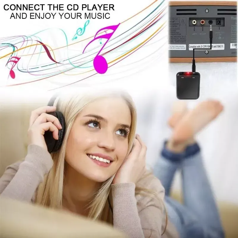 PC, gaming si accesorii - Retelistica - Wireless - Adaptoare wireless - Bluetooth Emitator si Receptor V4.1 la JACK 3.5 mm RRTR01 BT - Infinity.ro