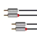 TV, Audio-Video si Foto - Accesorii TV si audio - Cabluri si adaptoare audio - Cablu 2x RCA - 2x RCA 1.8m Basic Kruger&Matz - Infinity.ro