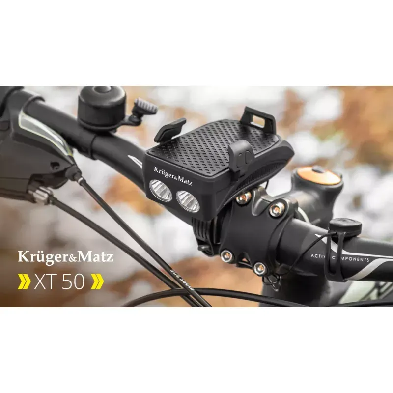 Sport si Outdoor - Ciclism - Accesorii pentru biciclete - Suporturi accesorii biciclete - Suport de telefon pentru bicicleta 3in1 XT50 KRUGER&MATZ - Infinity.ro