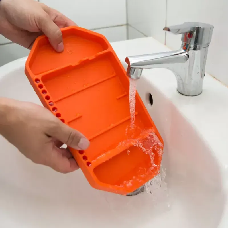 Casa si Gradina - Constructii - Depozitare, transport si protectie - Organizatoare si cutii scule - Tava cauciuc 27.5x14.5x2.5cm pentru unelte suport bituri HANDY - Infinity.ro