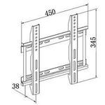 TV, Audio-Video si Foto - Accesorii TV si audio - Suporturi TV - Suport TV LED/LCD argintiu 22-37" HQ TVS-LCD610/HQ - Infinity.ro