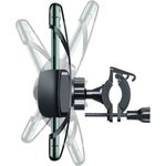 Sport si Outdoor - Ciclism - Accesorii pentru biciclete - Suporturi accesorii biciclete - Suport telefon pentru bicicleta negru Inter-Tech MTH-200 55 x 70 x 120 mmm - Infinity.ro