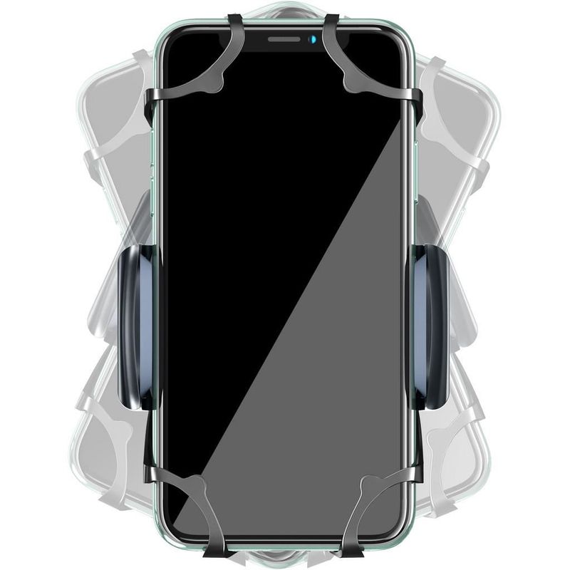 Sport si Outdoor - Ciclism - Accesorii pentru biciclete - Suporturi accesorii biciclete - Suport telefon pentru bicicleta negru Inter-Tech MTH-200 55 x 70 x 120 mmm - Infinity.ro