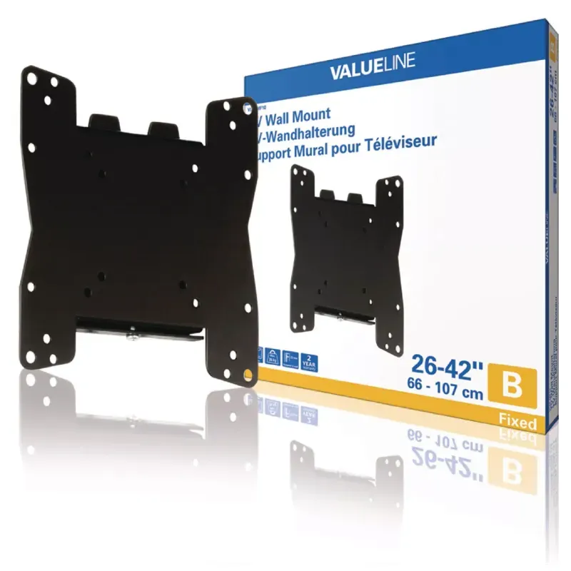 TV, Audio-Video si Foto - Accesorii TV si audio - Suporturi TV - Suport TV de perete 26-42"/66-107cm 35kg Valueline - Infinity.ro