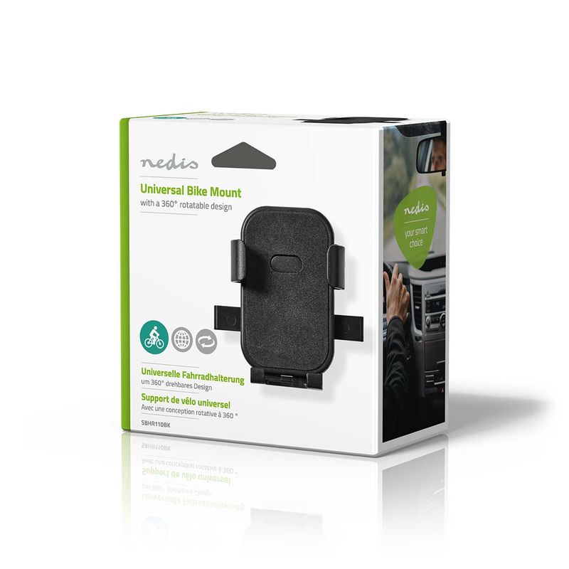 Sport si Outdoor - Ciclism - Accesorii pentru biciclete - Suporturi accesorii biciclete - Suport telefon pentru bicicleta max 7" Nedis - Infinity.ro