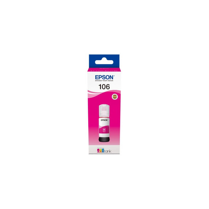 Cartus Cerneala Original Epson Magenta, nr.106, pentru L7160, L7180, 70ml, (timbru verde 0.15 lei), "C13T00R340"(RAPO)