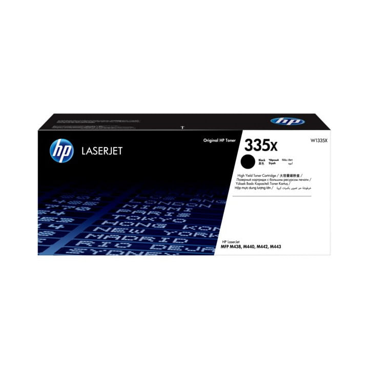 Toner Original HP Black, nr.335X, pentru LaserJet M438, M442, M443, 13.7K, (timbru verde 1.2 lei), "W1335X"