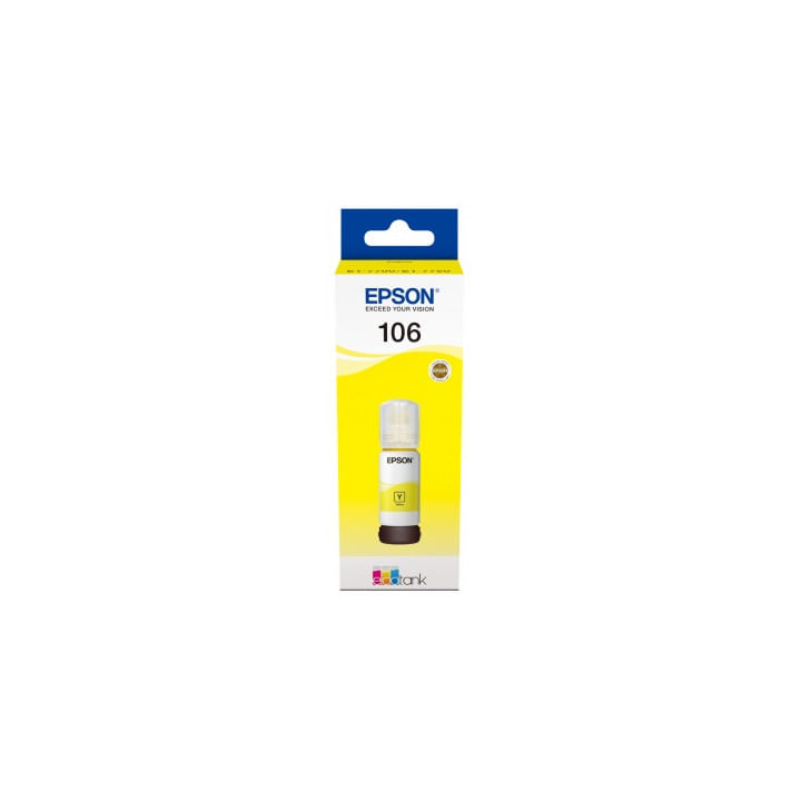 Cartus Cerneala Original Epson Yellow, nr.106, pentru L7160, L7180, 70ml, (timbru verde 0.15 lei), "C13T00R440"(RAPO)