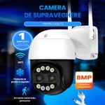 Casa si Gradina - Electrice - Smart Home - Camere de supraveghere - Camera de supraveghere exterior, 8MP, zoom digital 8x, vedere nocturna color, IP66, alb, microSD 32GB inclus - Infinity.ro