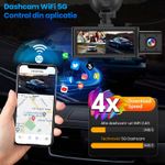 Auto si Moto - Electronice auto - Camere auto si DVR - Camera Auto Fata-Spate Interior 2.5K WiFi 5G, 3 Canale, GPS, Ecran 3.16", Senzor Sony, F1.8, WDR, 8GB - Infinity.ro