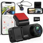 Auto si Moto - Electronice auto - Camere auto si DVR - Camera Auto Dubla 4K Ultra HD + 2K, WiFi GPS ADAS, Unghi 170° Fata 120° Spate, G-Sensor, Vedere 64GB - Infinity.ro
