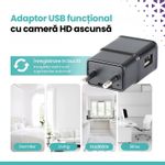 Laptop, Telefoane si Tablete - Wearables si gadgeturi - Gadgeturi - Dispozitive spionaj - Camera Spy Ascunsa in Incarcator USB WiFi cu Card 16GB, Full HD 1080p, Detectie Miscare, Aplicatie HDlivecam, - Infinity.ro