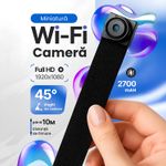 Laptop, Telefoane si Tablete - Wearables si gadgeturi - Gadgeturi - Dispozitive spionaj - Mini Camera Spion WiFi pe Cablu Flexibil Full HD 1080P, Modul Supraveghere Wireless, Detectie Miscare - Infinity.ro