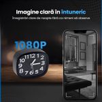 Laptop, Telefoane si Tablete - Wearables si gadgeturi - Gadgeturi - Dispozitive spionaj - Ceas Desteptator cu Camera Spy Ascunsa WiFi, 128GB, 4K Live Streaming, Full HD 1080p, Detectie Miscare, Alarma - Infinity.ro