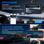 Auto si Moto - Electronice auto - Camere auto si DVR - Camera Auto Dubla 4K Ultra HD WiFi, Inregistrare Fata FHD + Spate 1080P, Waterproof, Night Vision Sony Starvis, 32GB - Infinity.ro