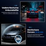 Auto si Moto - Electronice auto - Camere auto si DVR - Camera Auto Dubla 4K Ultra HD + 2K, WiFi GPS ADAS, Unghi 170° Fata 120° Spate, G-Sensor, Vedere 8GB - Infinity.ro