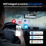 Auto si Moto - Electronice auto - Camere auto si DVR - Camera Auto Dubla 4K Ultra HD + 2K, WiFi GPS ADAS, Unghi 170° Fata 120° Spate, G-Sensor, Vedere 8GB - Infinity.ro