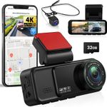 Auto si Moto - Electronice auto - Camere auto si DVR - Camera Auto Dubla 4K Ultra HD + 2K, WiFi GPS ADAS, Unghi 170° Fata 120° Spate, G-Sensor, Vedere 32GB - Infinity.ro