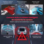 Auto si Moto - Electronice auto - Camere auto si DVR - Camera Auto Dubla 4K Ultra HD + 2K, WiFi GPS ADAS, Unghi 170° Fata 120° Spate, G-Sensor, Vedere 32GB - Infinity.ro