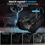 TV, Audio-Video si Foto - Optica, astronomie si metrologie - Optica si astronomie - Binocluri & lunete - Binoclu Vedere Nocturna 4K, 16GB, Ecran 3.5", Zoom 16X, Baterie 5000mAh, 9 Niveluri IR, IP54 Rezistent Apa - Infinity.ro