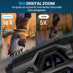 TV, Audio-Video si Foto - Optica, astronomie si metrologie - Optica si astronomie - Binocluri & lunete - Binoclu Vedere Nocturna 4K, 16GB, Ecran 3.5", Zoom 16X, Baterie 5000mAh, 9 Niveluri IR, IP54 Rezistent Apa - Infinity.ro
